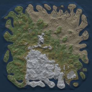 Thumbnail Rust Map: Procedural Map, Size: 6000, Seed: 1854906122, 20 Monuments