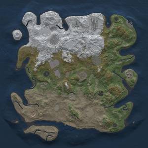 Thumbnail Rust Map: Procedural Map, Size: 3850, Seed: 1866261656, 20 Monuments