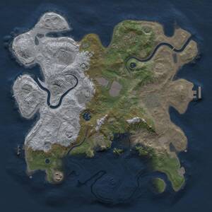 Thumbnail Rust Map: Procedural Map, Size: 3700, Seed: 475201778, 15 Monuments