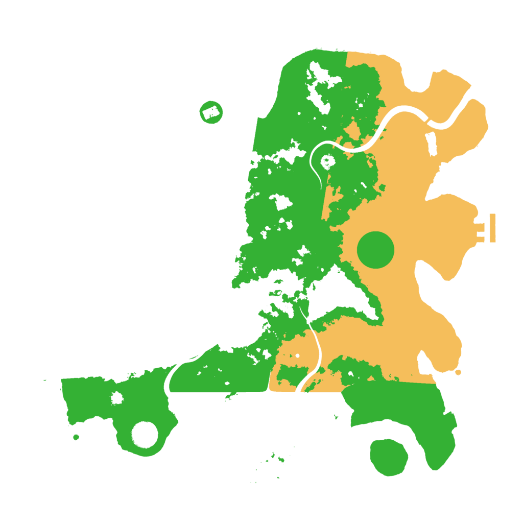Biome Rust Map: Procedural Map, Size: 3700, Seed: 475201778