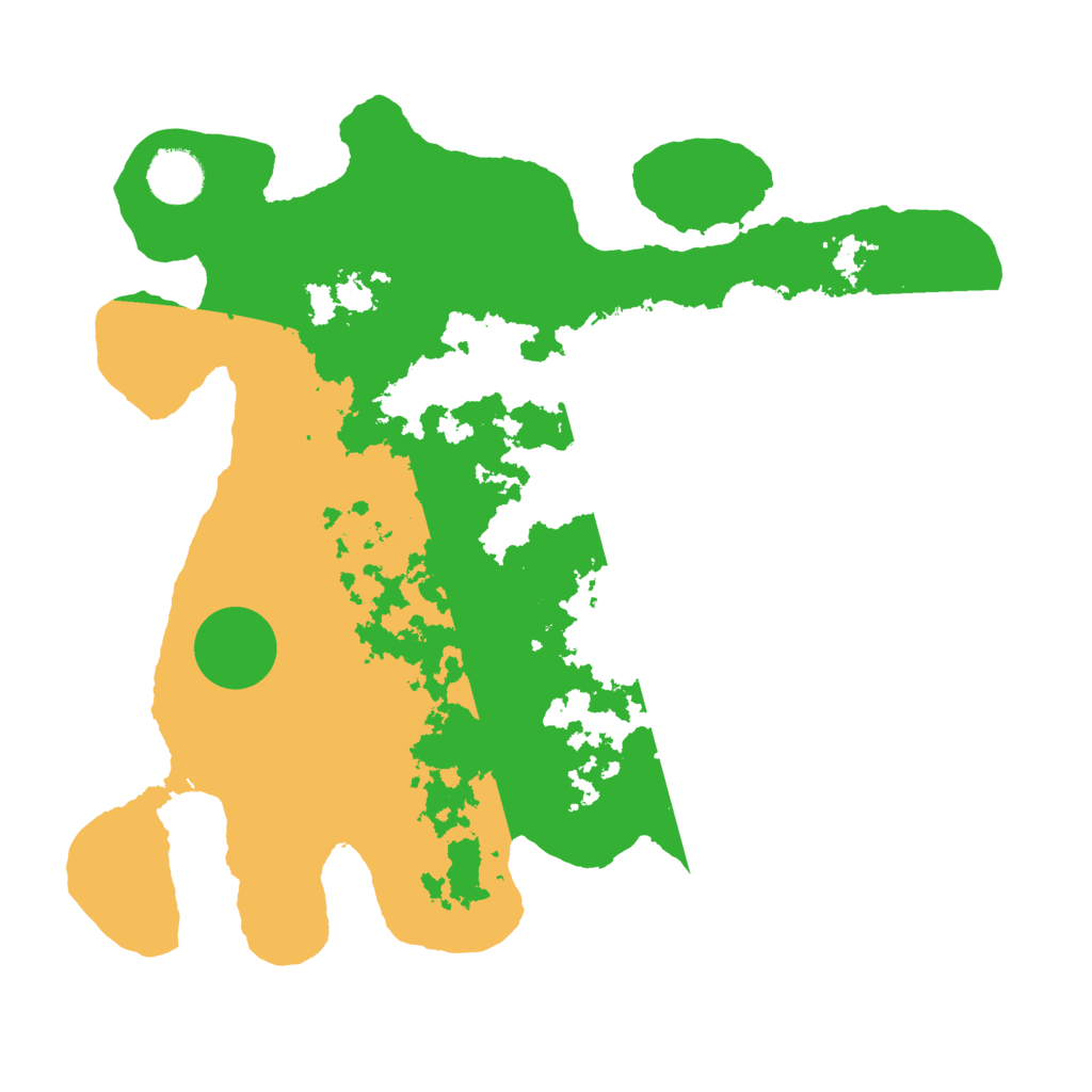 Biome Rust Map: Barren, Size: 3500, Seed: 81367485