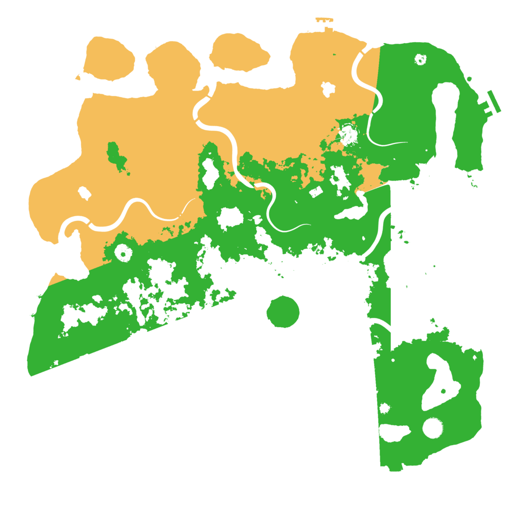 Biome Rust Map: Procedural Map, Size: 4500, Seed: 844620744