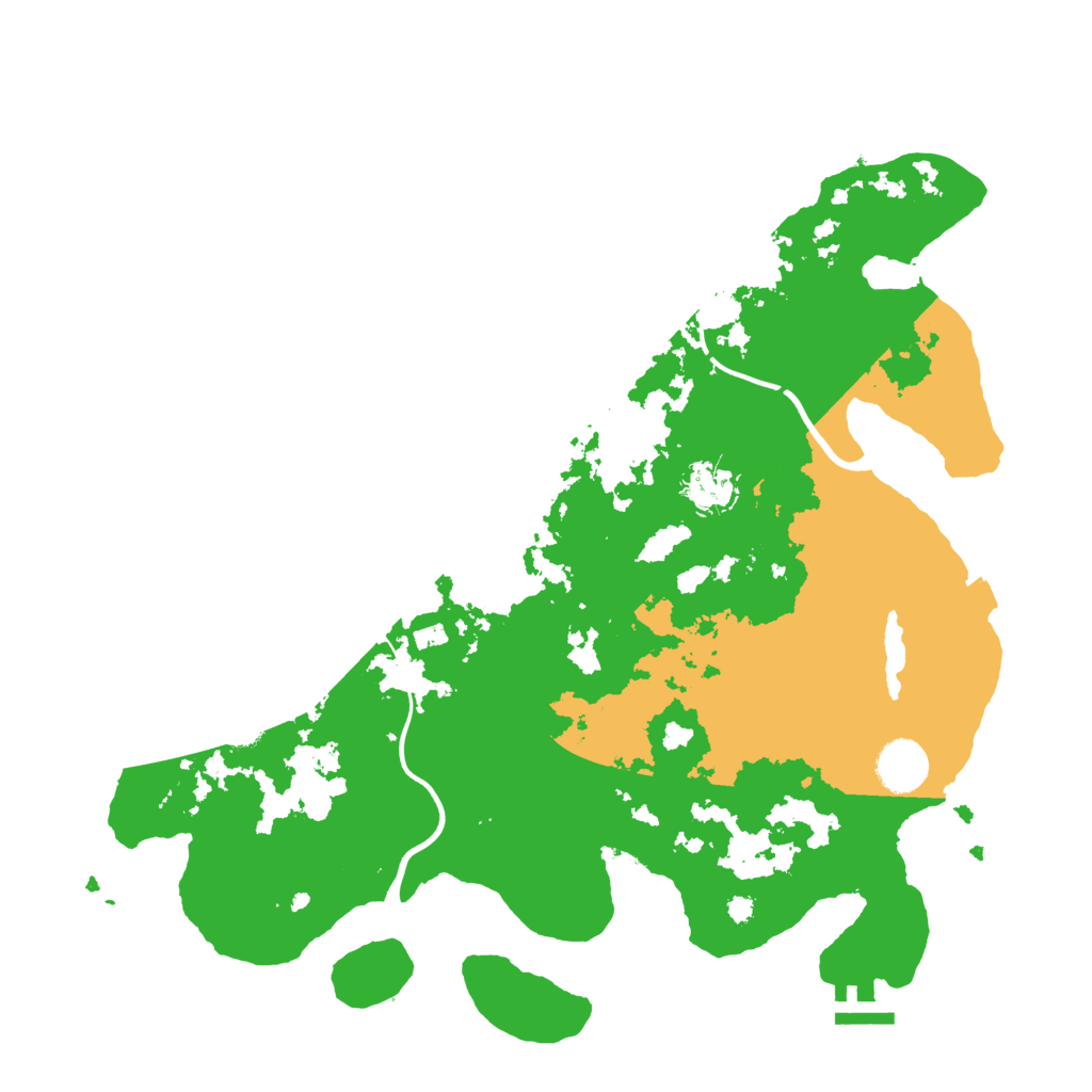 Biome Rust Map: Procedural Map, Size: 3700, Seed: 778654122