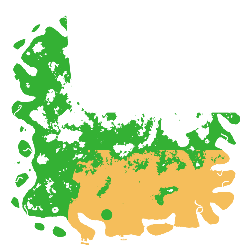 Biome Rust Map: Procedural Map, Size: 6000, Seed: 25706795