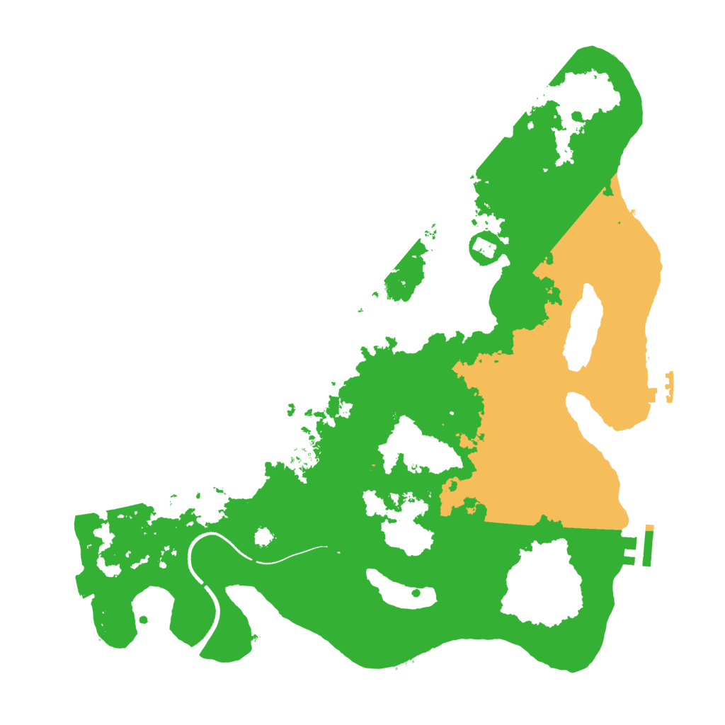 Biome Rust Map: Procedural Map, Size: 3500, Seed: 2060096600