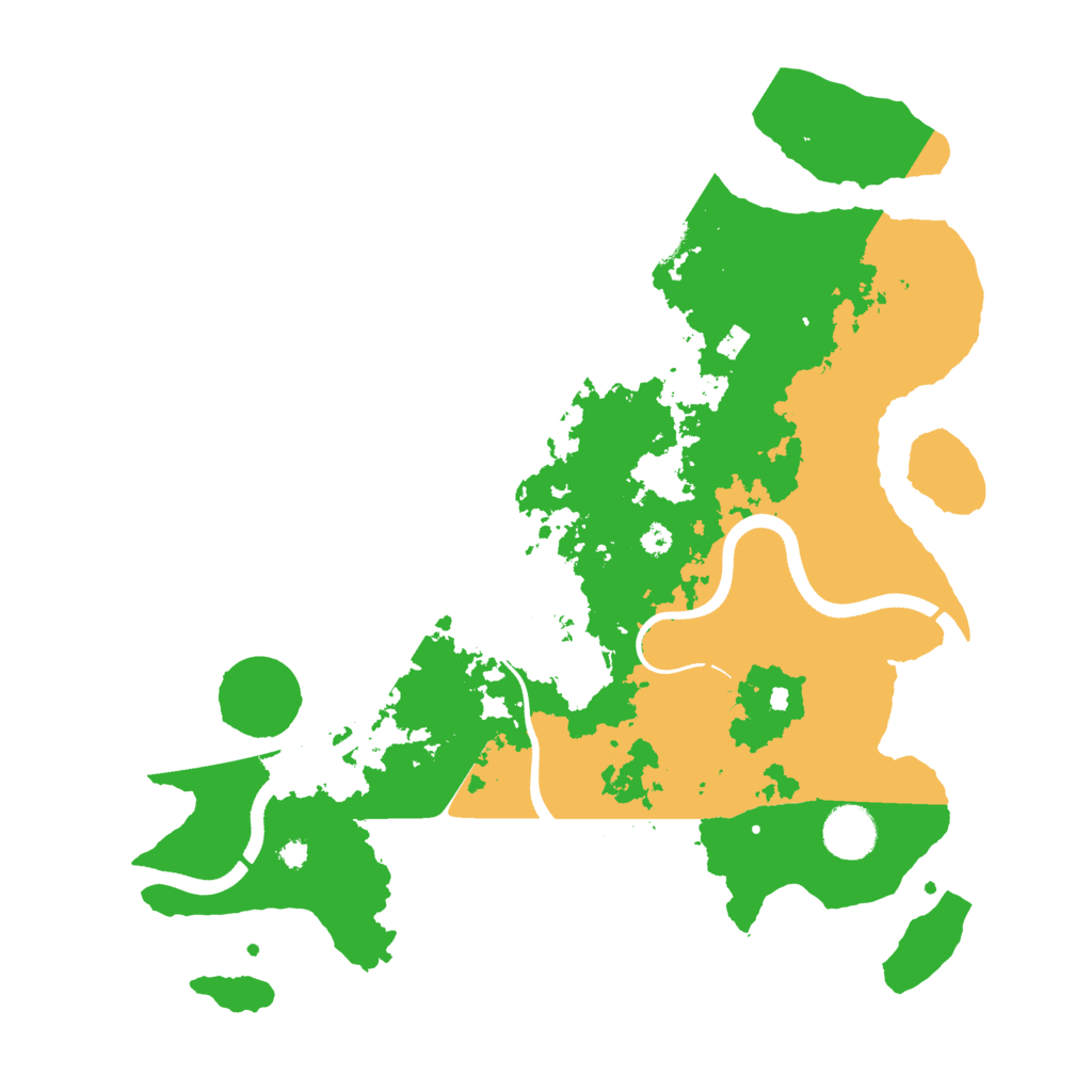 Biome Rust Map: Procedural Map, Size: 3600, Seed: 21