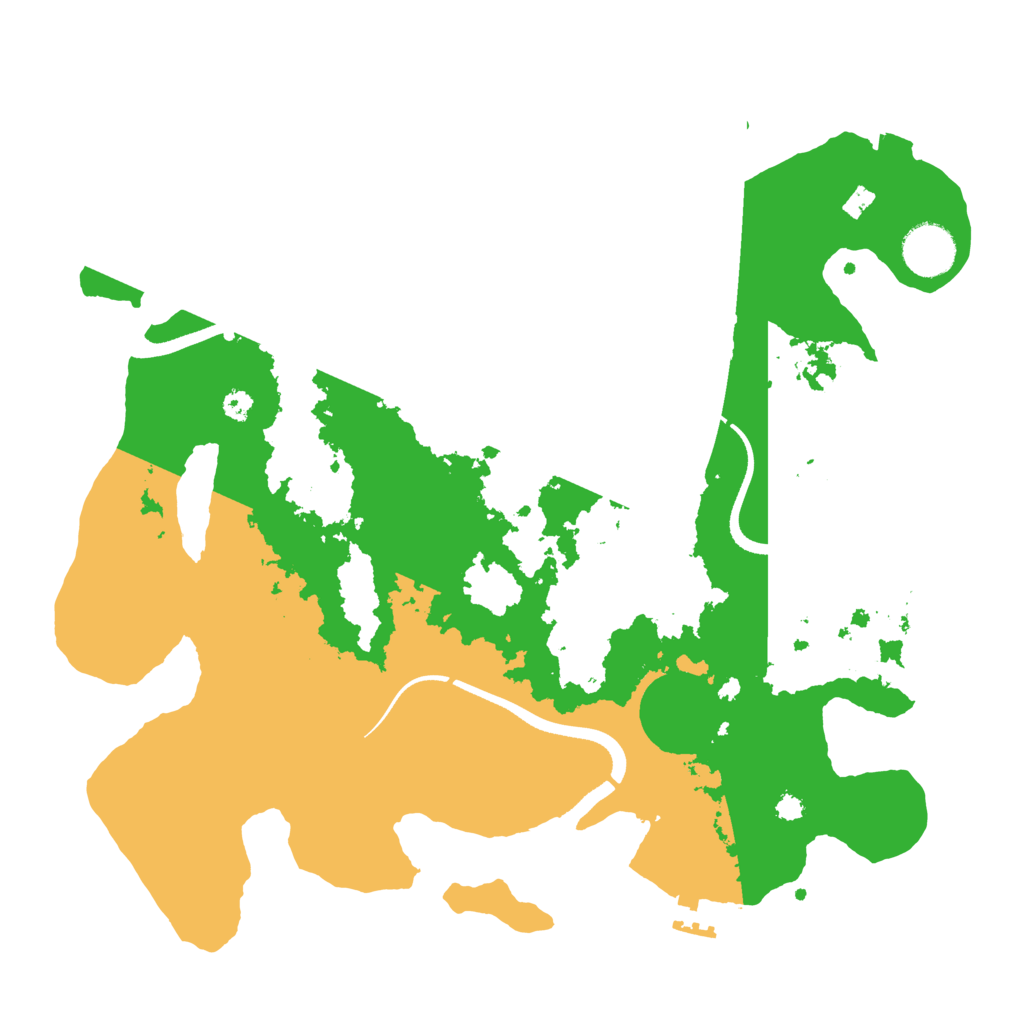 Biome Rust Map: Procedural Map, Size: 3500, Seed: 1845422617