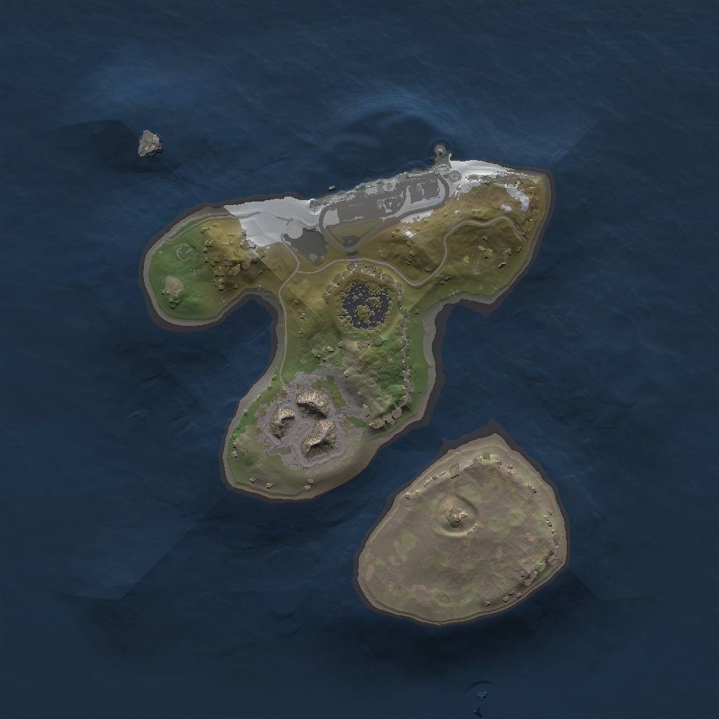 Rust Map: Procedural Map, Size: 1500, Seed: 766, 6 Monuments