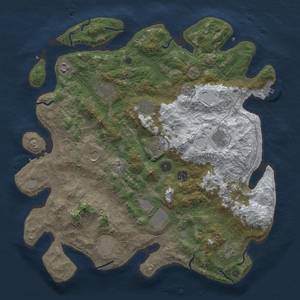 Thumbnail Rust Map: Procedural Map, Size: 4200, Seed: 1111, 20 Monuments