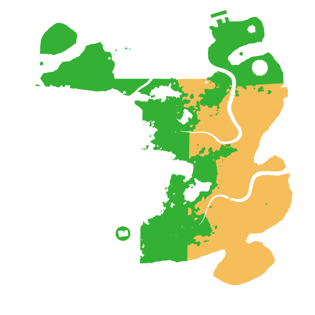 Biome Rust Map: Procedural Map, Size: 3500, Seed: 386086588