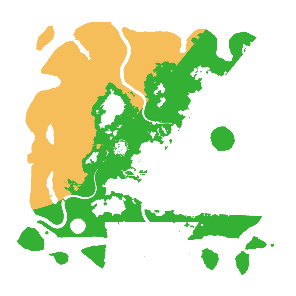 Biome Rust Map: Procedural Map, Size: 3500, Seed: 1336265051