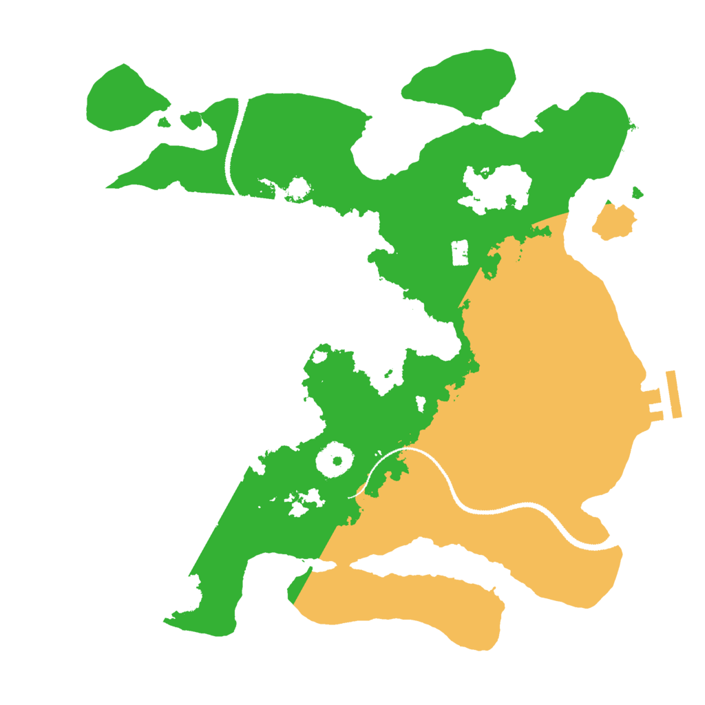 Biome Rust Map: Procedural Map, Size: 3000, Seed: 4815165
