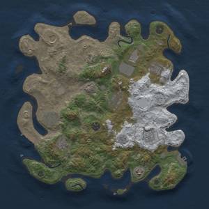 Thumbnail Rust Map: Procedural Map, Size: 3700, Seed: 417342033, 20 Monuments