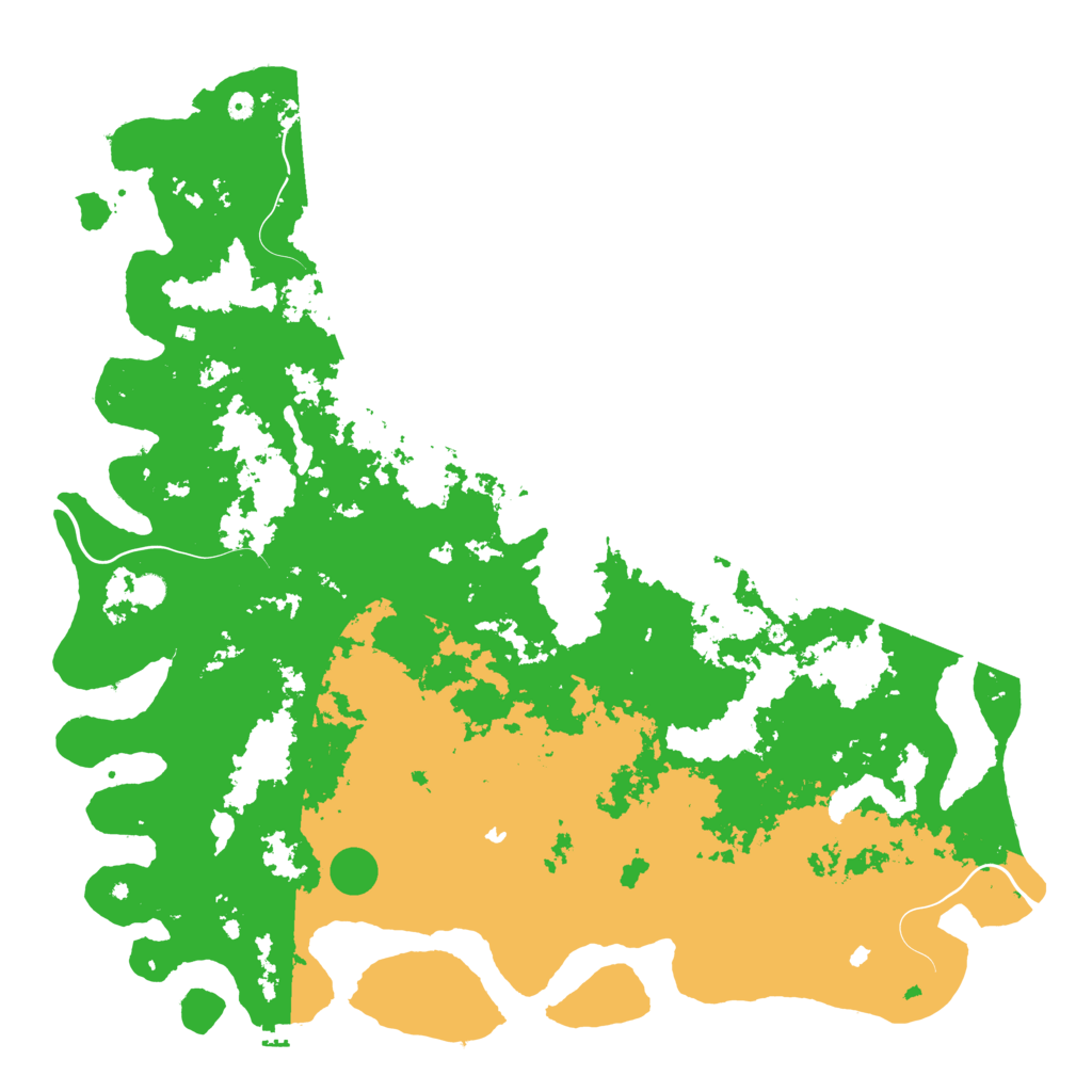 Biome Rust Map: Procedural Map, Size: 6000, Seed: 4206921