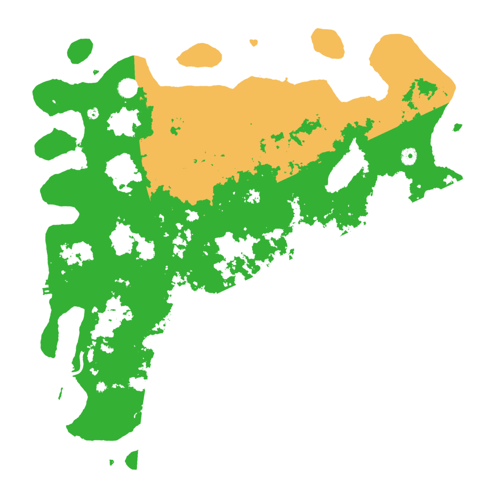 Biome Rust Map: Procedural Map, Size: 4500, Seed: 52745