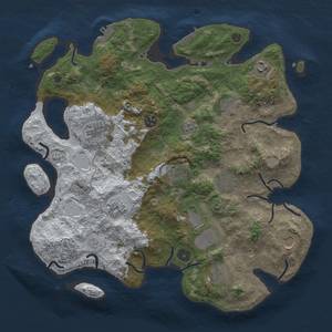 Thumbnail Rust Map: Procedural Map, Size: 3850, Seed: 1376783460, 20 Monuments