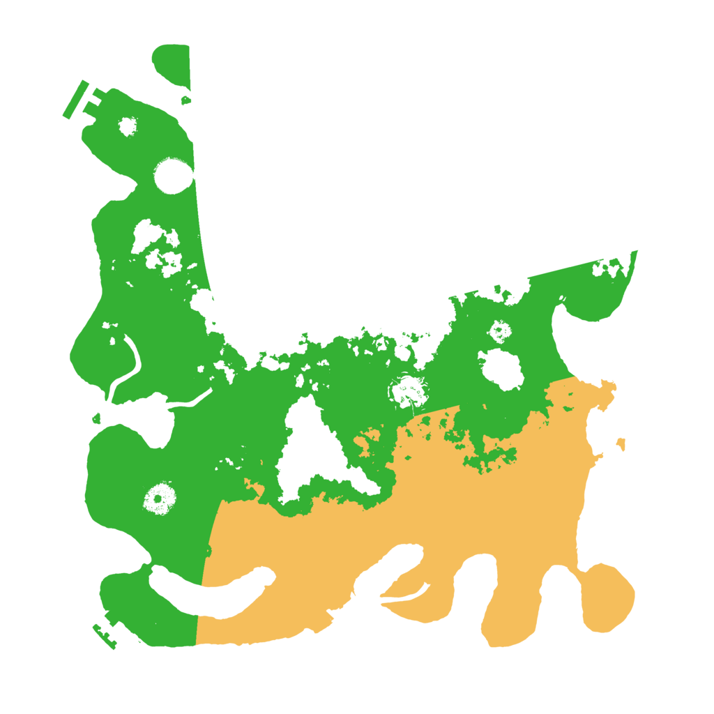 Biome Rust Map: Procedural Map, Size: 3500, Seed: 457734