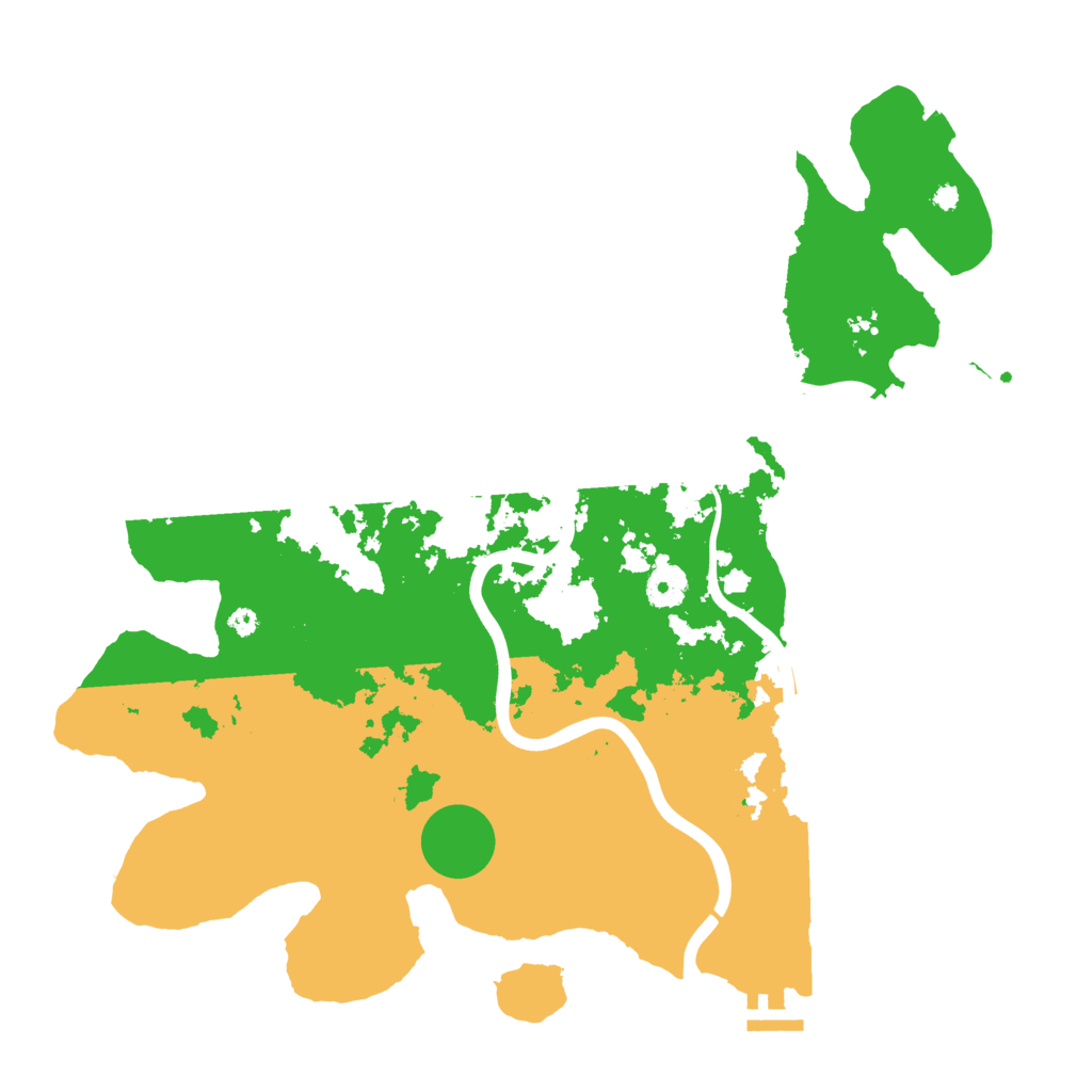 Biome Rust Map: Procedural Map, Size: 3900, Seed: 481851