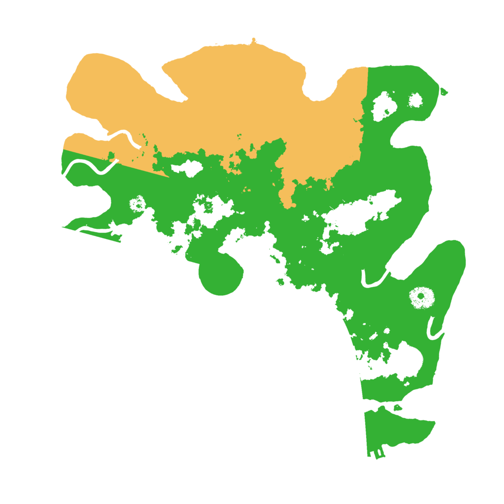 Biome Rust Map: Procedural Map, Size: 3200, Seed: 45654