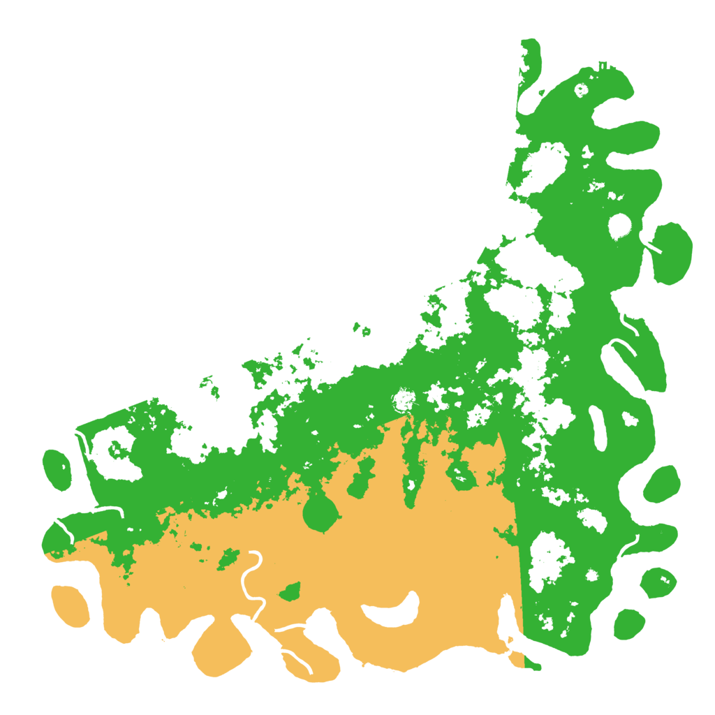 Biome Rust Map: Procedural Map, Size: 5500, Seed: 297898375