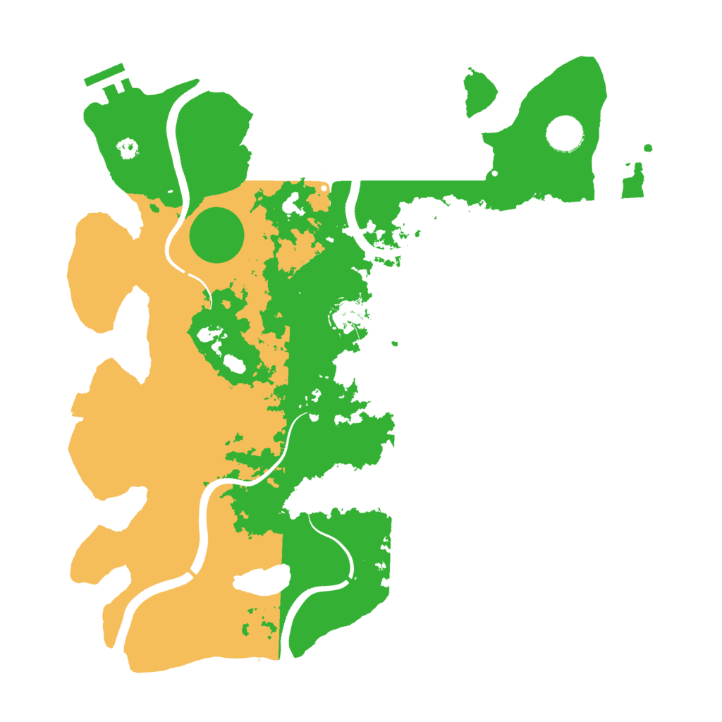 Biome Rust Map: Procedural Map, Size: 3500, Seed: 684359