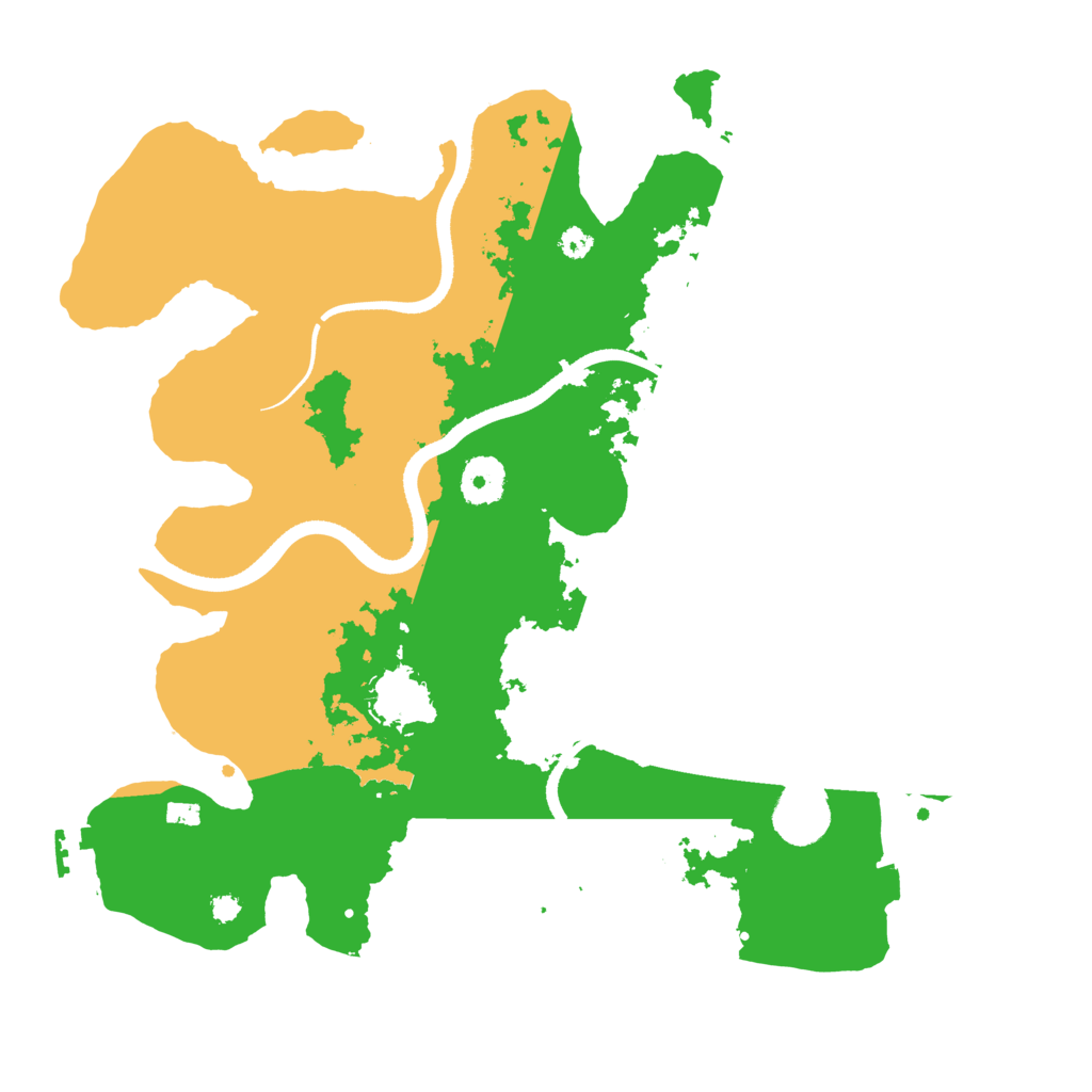 Biome Rust Map: Procedural Map, Size: 3500, Seed: 454829