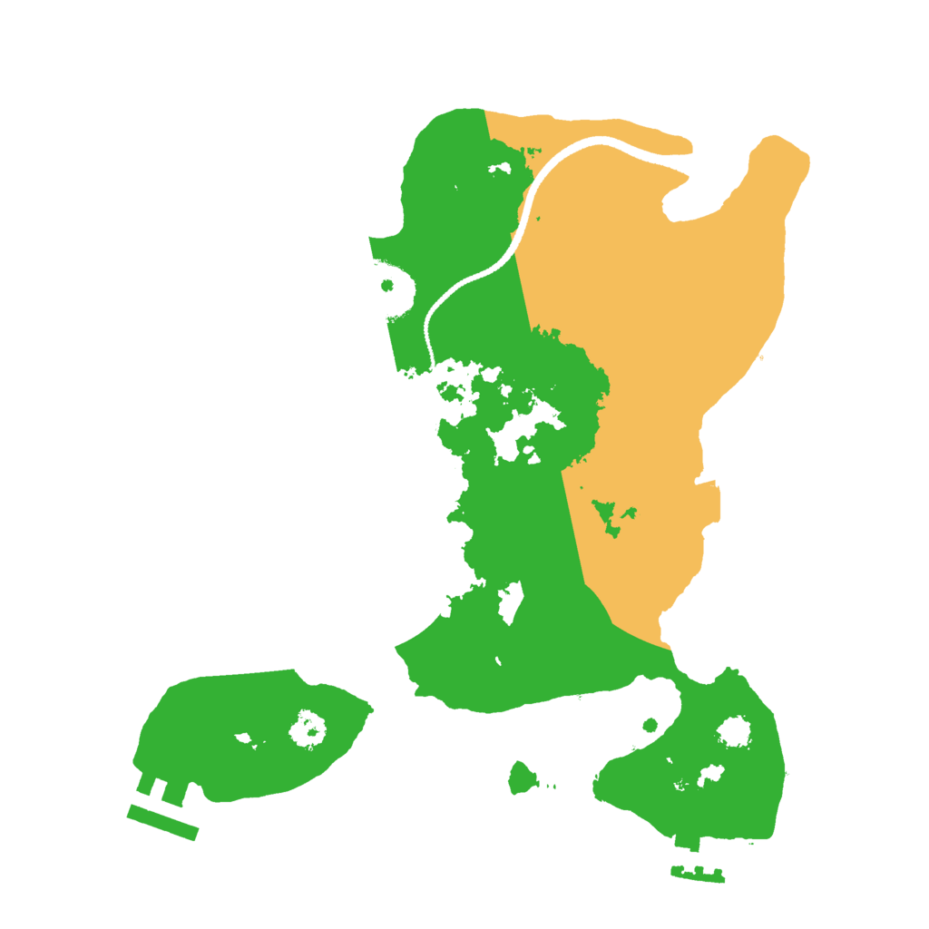 Biome Rust Map: Procedural Map, Size: 2600, Seed: 12345678