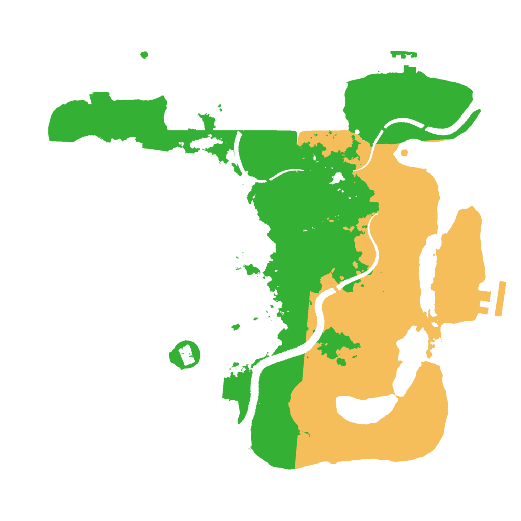Biome Rust Map: Procedural Map, Size: 3000, Seed: 6133