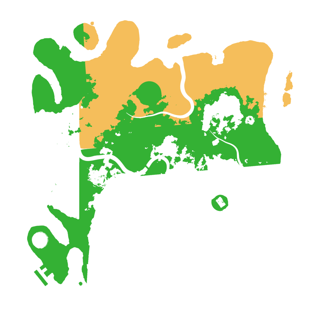 Biome Rust Map: Procedural Map, Size: 3500, Seed: 63241