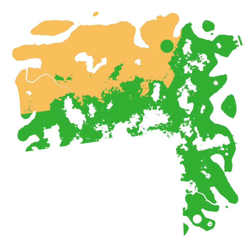 Biome Rust Map: Procedural Map, Size: 5000, Seed: 70747775