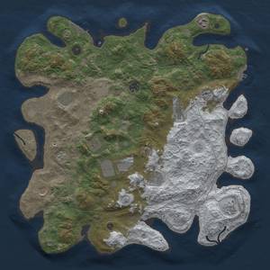 Thumbnail Rust Map: Procedural Map, Size: 4250, Seed: 2130943506, 20 Monuments