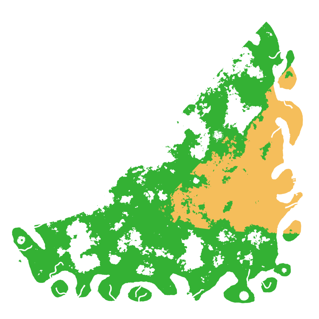 Biome Rust Map: Procedural Map, Size: 6000, Seed: 42069666