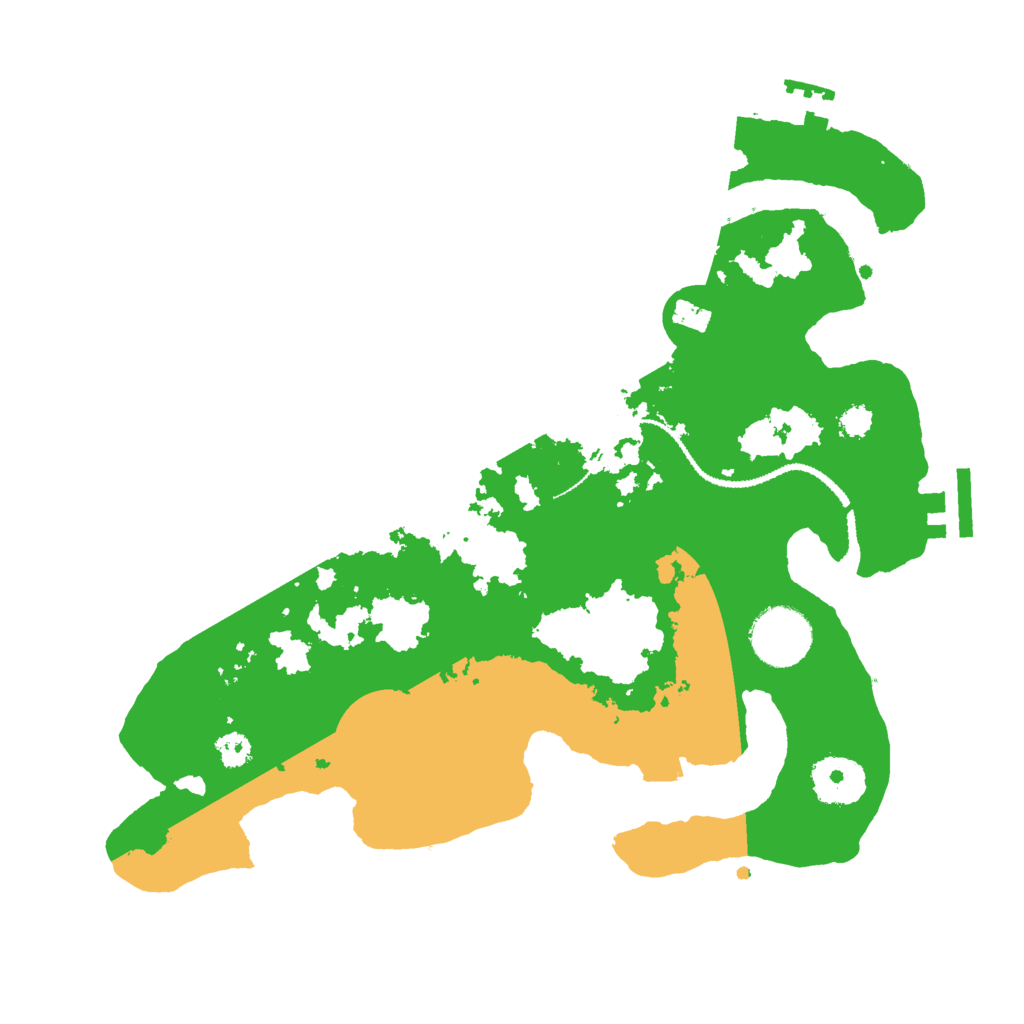 Biome Rust Map: Procedural Map, Size: 3000, Seed: 23344
