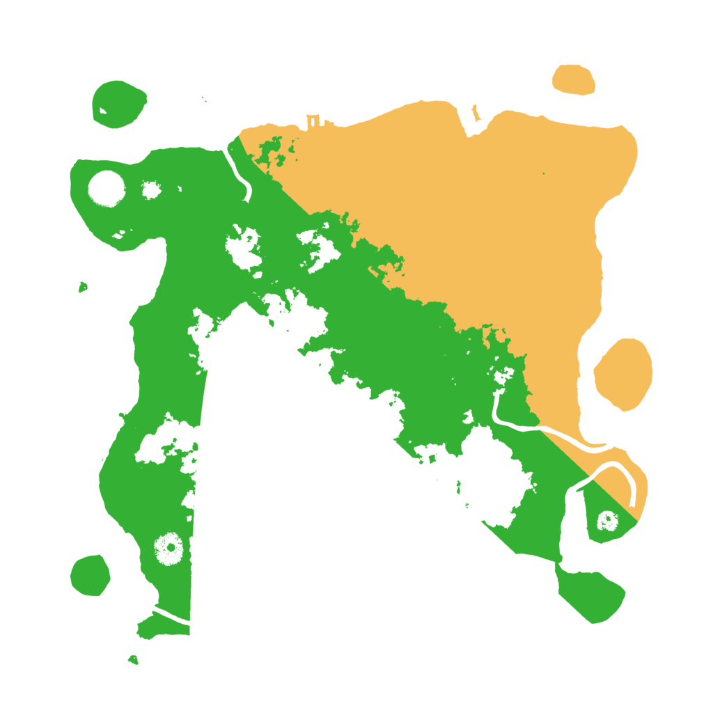 Biome Rust Map: Procedural Map, Size: 3500, Seed: 20220604