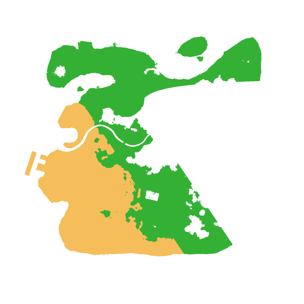 Biome Rust Map: Procedural Map, Size: 2500, Seed: 117