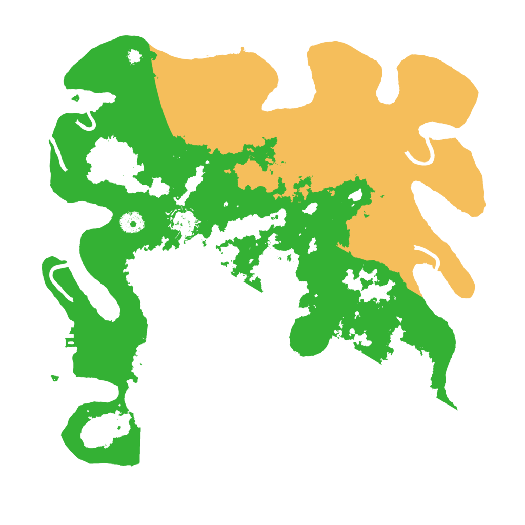 Biome Rust Map: Procedural Map, Size: 3500, Seed: 106193035