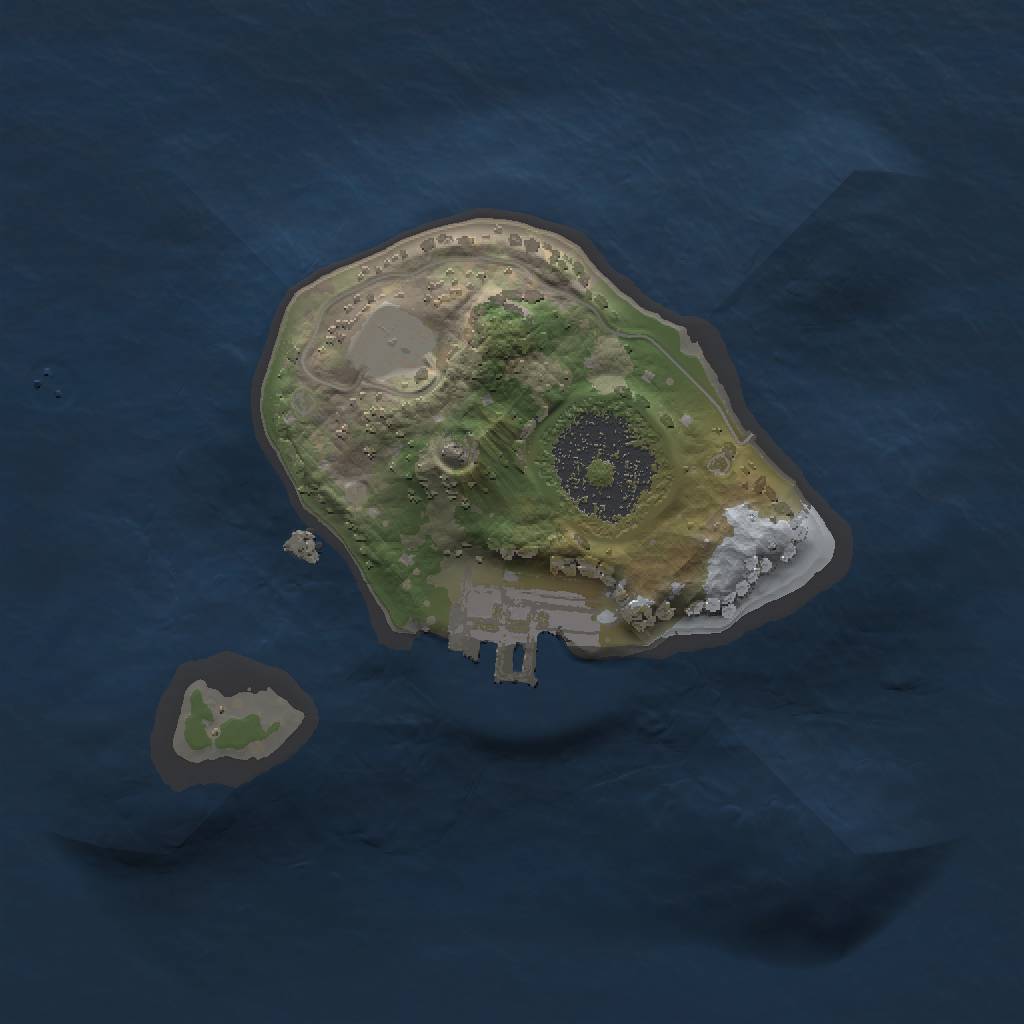 Rust Map: Procedural Map, Size: 1500, Seed: 111, 4 Monuments