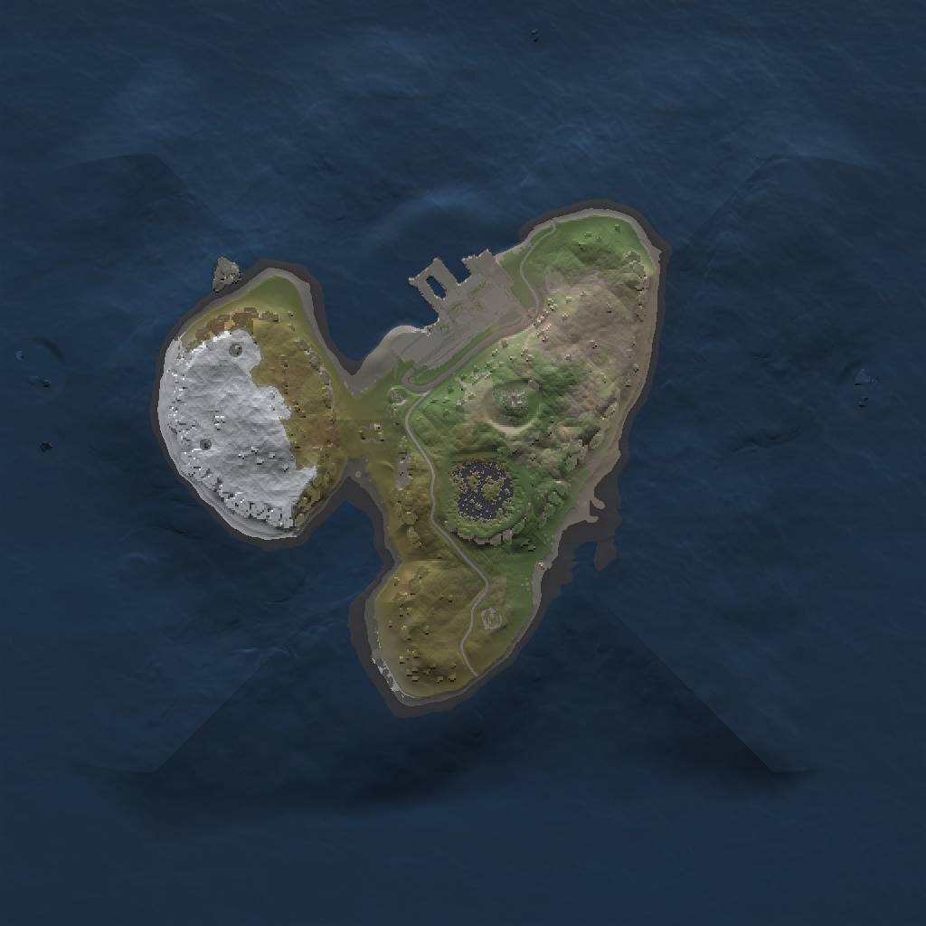 Rust Map: Procedural Map, Size: 1500, Seed: 77345898, 5 Monuments