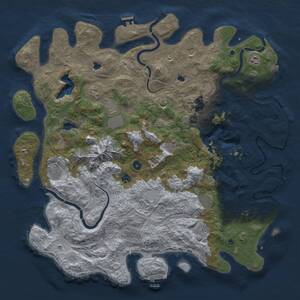 Thumbnail Rust Map: Procedural Map, Size: 5000, Seed: 6738, 17 Monuments