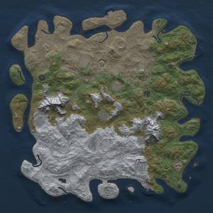 Thumbnail Rust Map: Procedural Map, Size: 5000, Seed: 6738, 19 Monuments