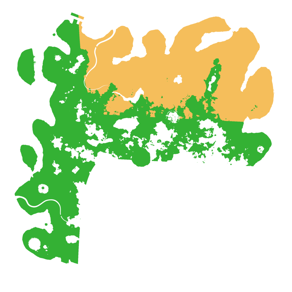 Biome Rust Map: Procedural Map, Size: 4350, Seed: 42750