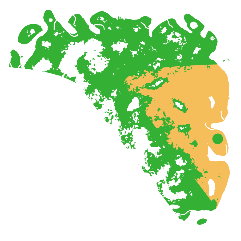 Biome Rust Map: Procedural Map, Size: 6000, Seed: 11370427