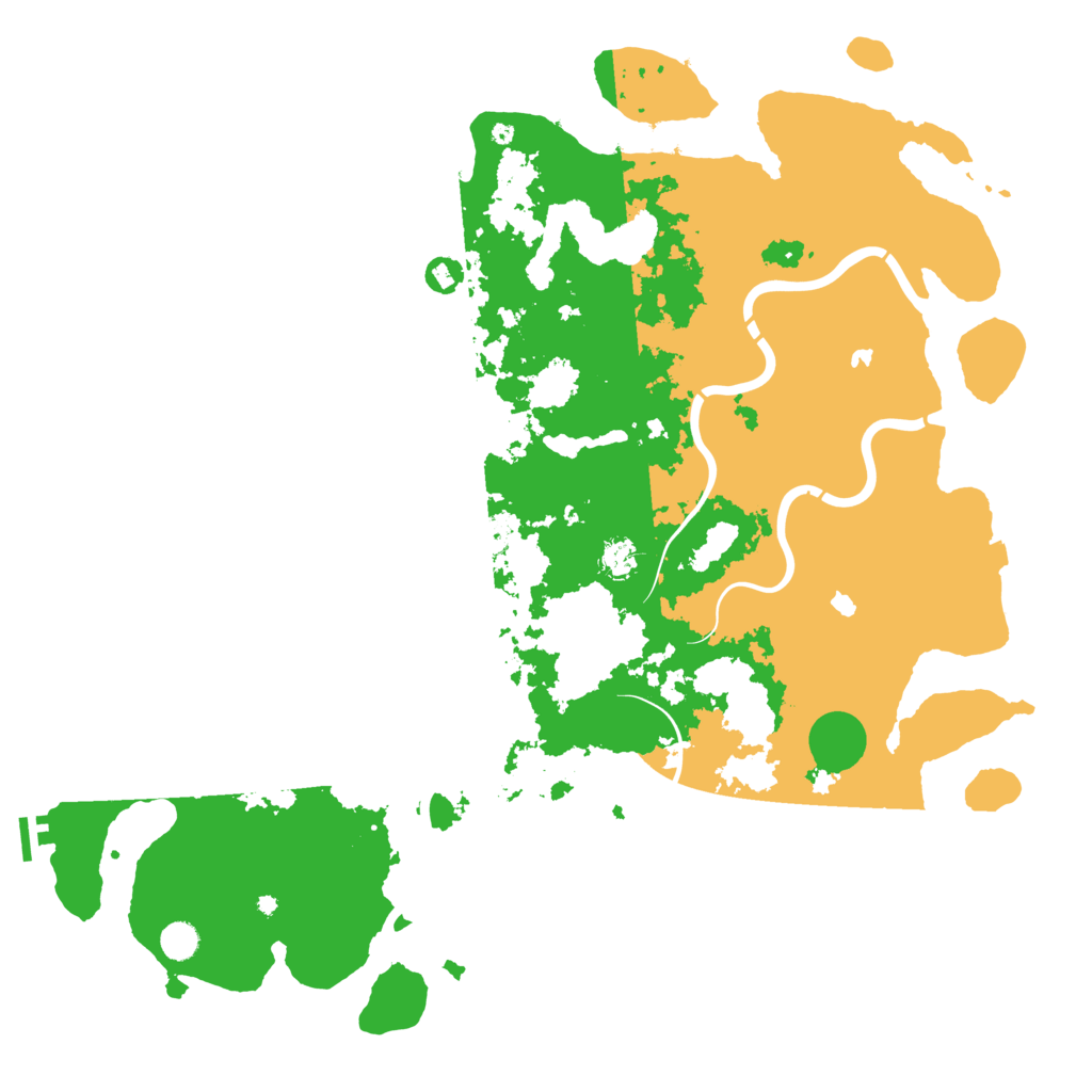 Biome Rust Map: Procedural Map, Size: 5000, Seed: 256