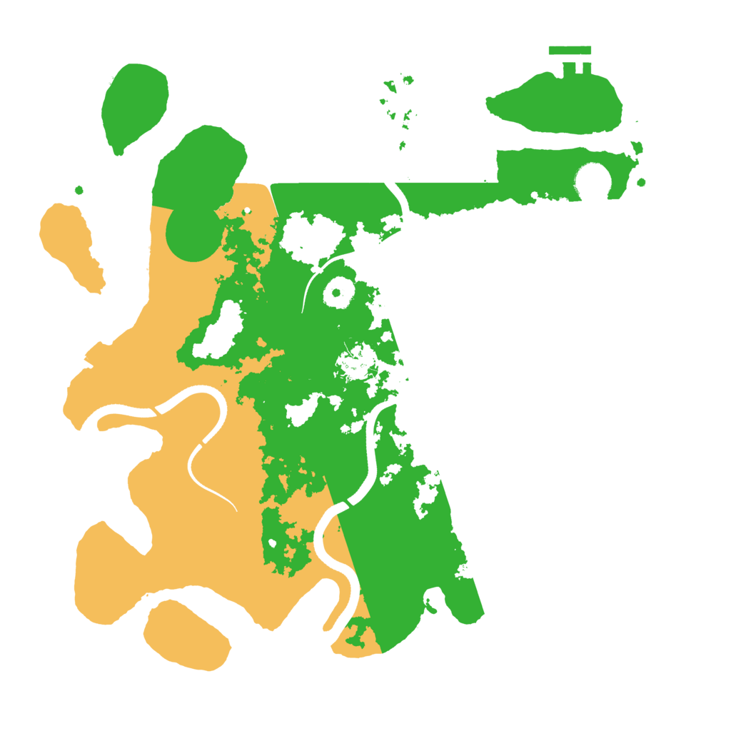 Biome Rust Map: Procedural Map, Size: 3500, Seed: 645184477
