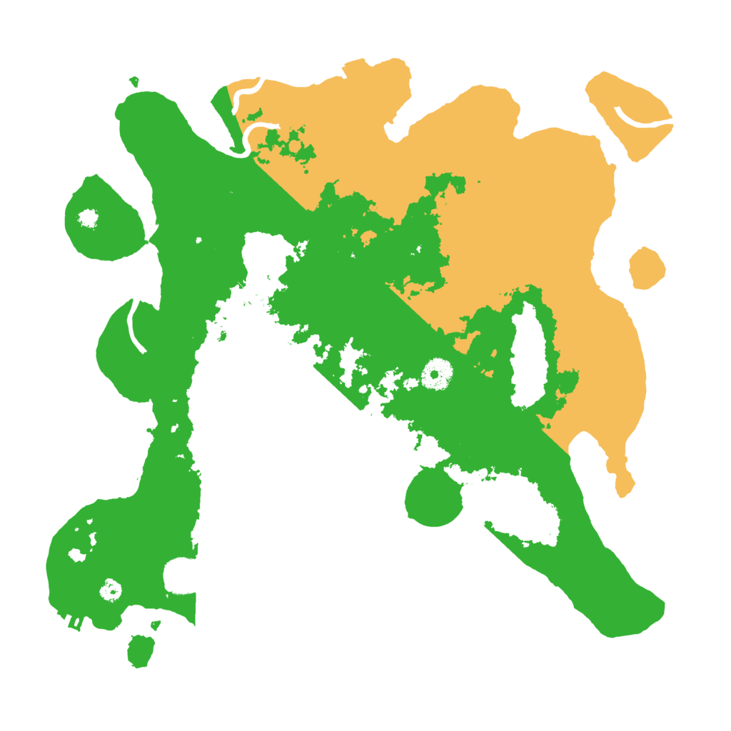 Biome Rust Map: Procedural Map, Size: 3500, Seed: 599036178