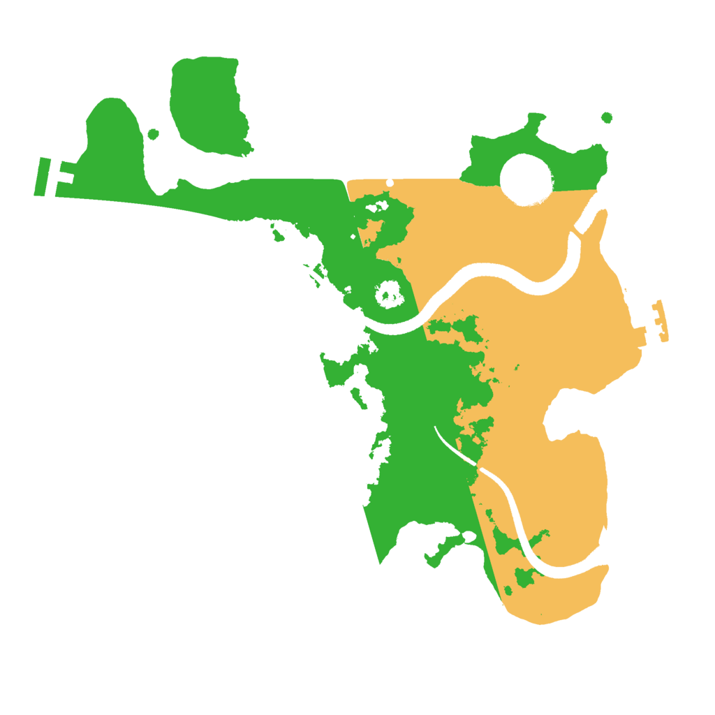 Biome Rust Map: Procedural Map, Size: 2600, Seed: 1321391476