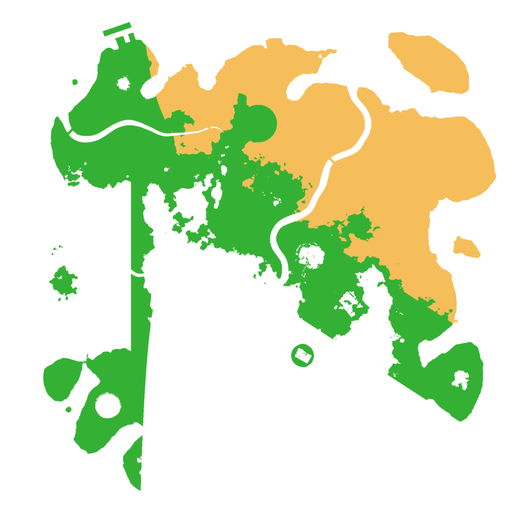 Biome Rust Map: Procedural Map, Size: 3700, Seed: 3800