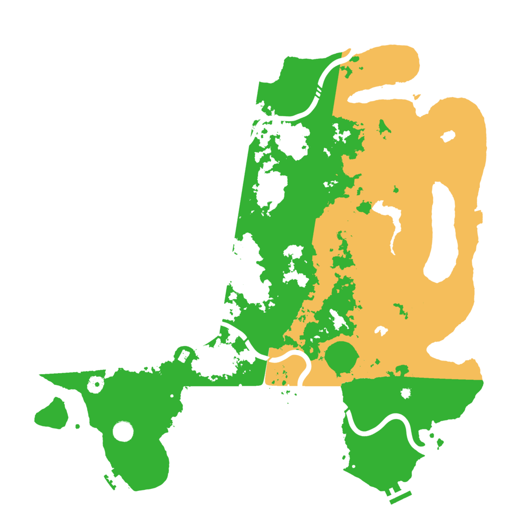 Biome Rust Map: Procedural Map, Size: 4500, Seed: 46