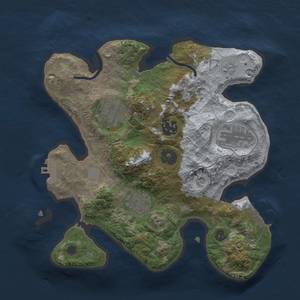 Thumbnail Rust Map: Procedural Map, Size: 2700, Seed: 25151, 11 Monuments