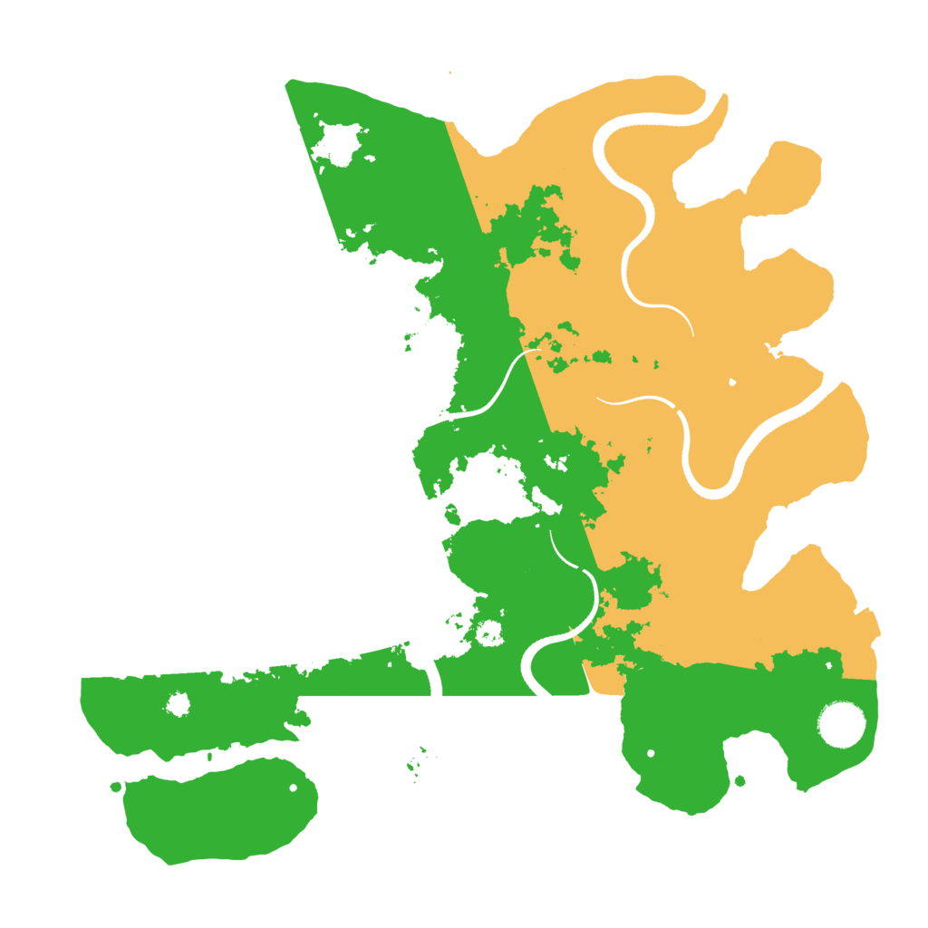 Biome Rust Map: Procedural Map, Size: 3500, Seed: 944347362
